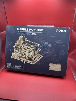 ROKR Marble Parkour Run LG501 Wood 3D puzzle Robotime 254 Pcs New Sealed Foto 1 de 4