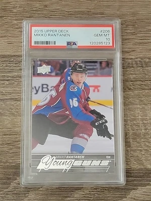 2015-16 UPPER DECK MIKKO RANTANEN YOUNG GUNS ROOKIE YG RC #206 PSA 10 GEM MT! - Image 1 of 2