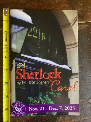 A Christmas Carol - Sherlock Holmes Stage Play Production Program Handout TEXAS - Image 1 of 3