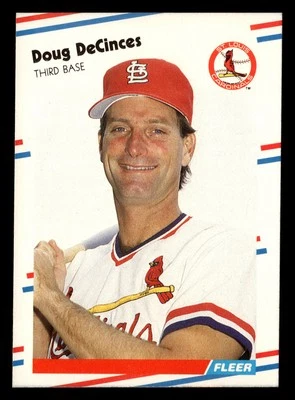 Doug DeCinces 1988 Fleer #31 St. Louis Cardinals Baseball MLB *166 - Image 1 of 2
