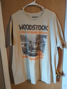 Woodstock 1969 T-Shirt Gr. 2X 100% Baumwolle Boho Hippiecore Musik 70er - Bild 1 von 3