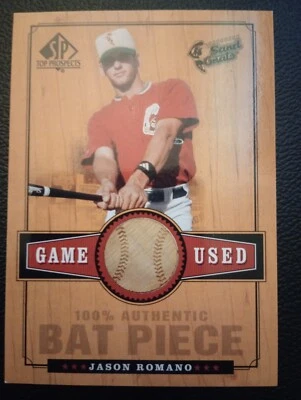 2000 SP Top Prospects Jason Romano BAT Rangers - Image 1 of 2