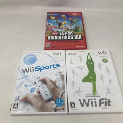 Wii Sports, New Super Mario Bros, Wii Fit Japanese Import Nintendo Wii Sports - Image 1 of 4