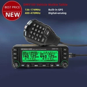 DM9100 Vehicle Walkie Talkie DMR UHF VHF 25W FM Transceiver Bluetooth GPS tp1 - Picture 1 of 3