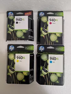 GENUINE HP 940XL Ink Cartridge 4-Pack for Officejet pro 8000 8500 EXP 2012-2013 - Picture 1 of 2