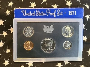 1971 S U.S. Mint 5 Coin Proof Set - Picture 1 of 1