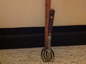 Vintage Kitchen Untensil Luxor Stainless Steel potato masher woodgrain handle - Picture 1 of 4