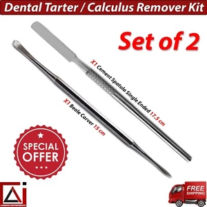 New Cement Spatula Modeling Beale Carvers Dental Medical Instruments Set Of 2 CE - Picture 1 of 7
