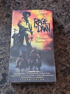 BRAND NEW Rage At Dawn (VHS; 1992) Randolph Scott RARE Sealed OOP - Foto 1 di 6