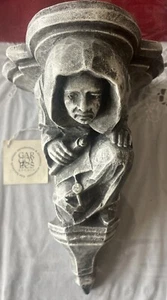 Gargoyles Studio Monk “Corbel” Shelf Ref # 607 TerraStone. Made In USA - Picture 1 of 7