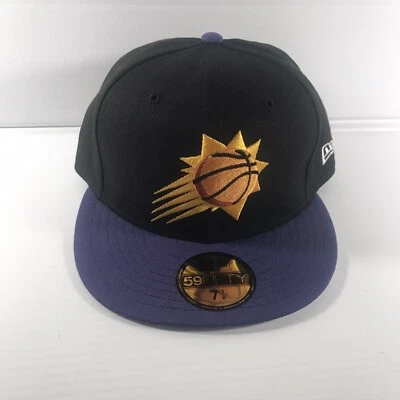 Phoenix Suns New Era Hat 2-Tone 59FIFTY Fitted 7 1/8 Black Purple Core Logo Cap - Image 1 of 4