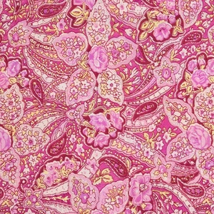 Wyoming Traders Wild Rag Calico Rosa Paisley Seda Western Bufanda - 34.5", 42" - Imagen 1 de 2
