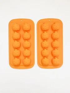Kürbis Jack-o-Laterne Halloween Herbst Silikon Schokolade Formen Formen - 2er Set - Bild 1 von 3
