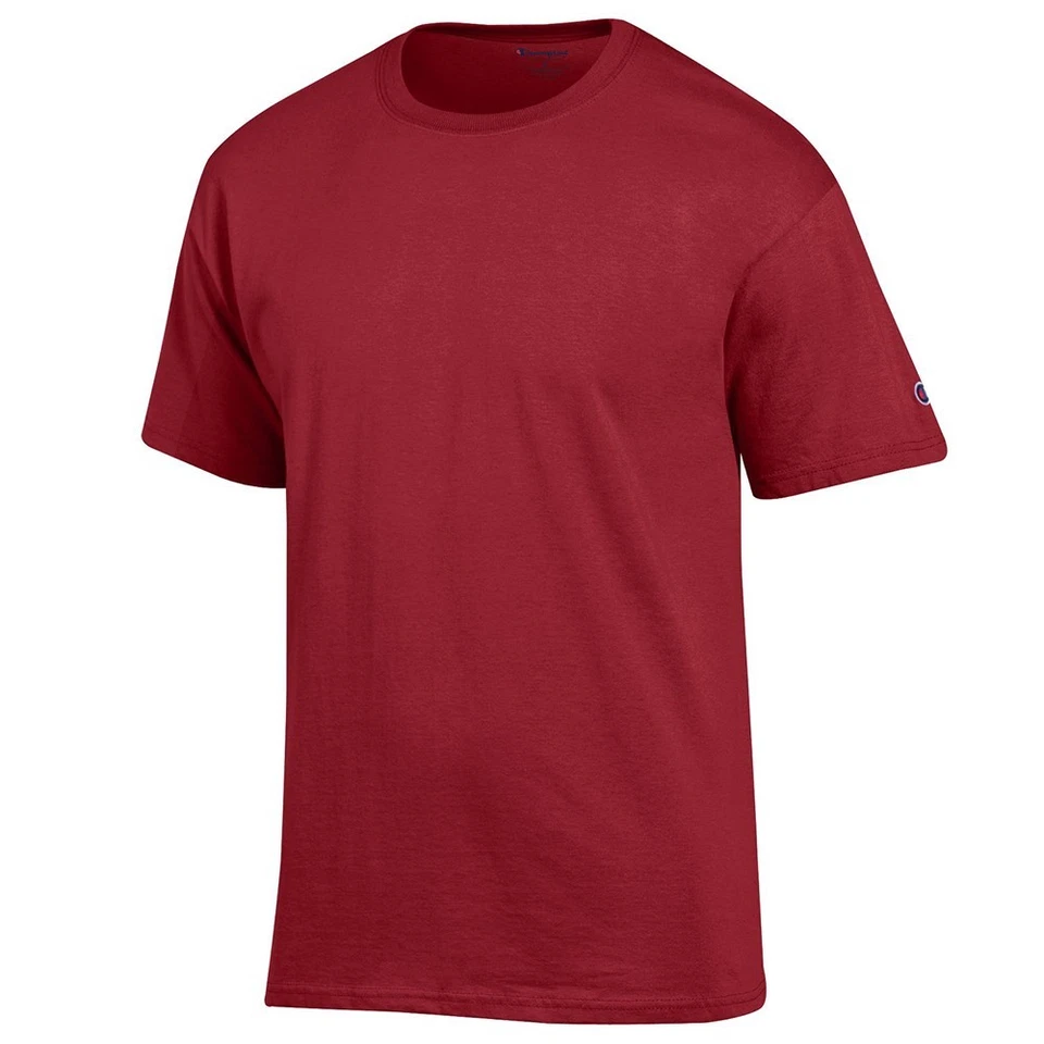 Champion Men's (Cardinal Red) Soft Hand Cotton Blank T-Shirt - Image 1 of 1