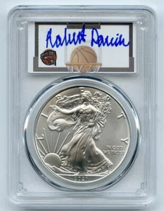 2021 $1 American Silver Eagle Type 1 PCGS MS70 FDOI Robert Parish - Picture 1 of 2