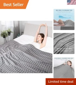 Luxurious Cooling Quilt Blanket King - All-Night Cool Comfort for Hot Sleepers - Picture 1 of 10