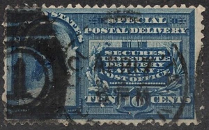 #E4 SGE267 1894 10 cent US stamp Special Delivery - Messenger , used - Picture 1 of 2