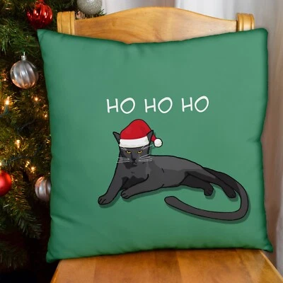 Humorous Cushion - Christmas Gift -  Sarcastic Cat - Fun Gift - Image 1 of 4
