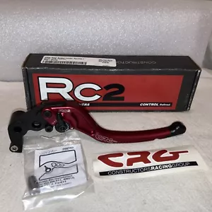 CRG Motorcycle RC2 Shorty Length Brake Lever 2RN-521 RED Replaces 04-08 Honda - Picture 1 of 8