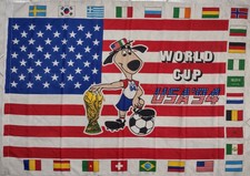 Flag World Cup USA '94 - USA 1994 Knitted. Size cm 136x96