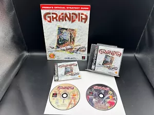 Grandia PS1 Complete in Box CIB w/Prima Guide - Picture 1 of 9