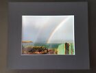 Wall Art Mounted Photo Scotland Isle Of Skye 10" by 12" Over the Rainbow
