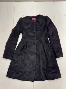 Roem Black Button Down Pleated Blazer Dress Long Sleeve Womens Size Small - Picture 1 of 6