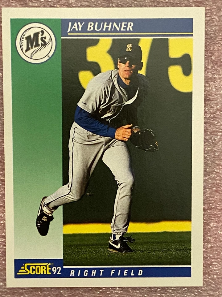 1992 Score #64 Jay Buhner Seattle Mariners - Image 1 of 2