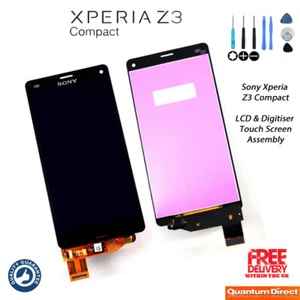 NEW Sony Xperia Z3 Compact (Mini) D5803 Touch Screen Digitiser LCD - BLACK - Picture 1 of 4