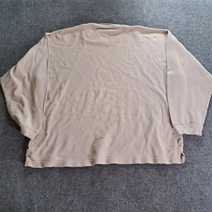 Van Heusen Sweatshirt Mens Size Large Beige Pullover Cotton Blend - Picture 1 of 9