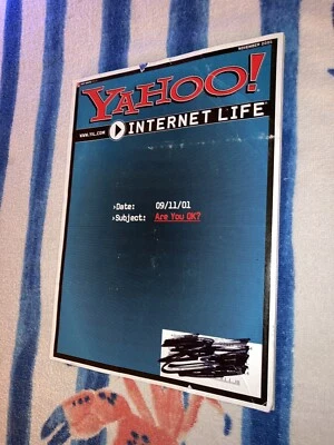2001 November YAHOO INTERNET LIFE MAGAZINE - 9/11/01 Are You Ok? Rare Issue HTF - Image 1 of 4