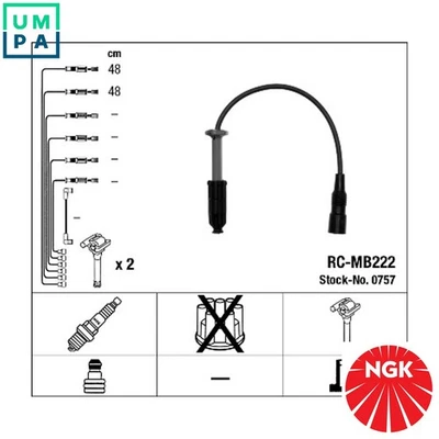 IGNITION CABLE KIT 0757 FOR MERCEDES-BENZ C-CLASS/Break/T-Model CLK SLK VITO - Image 1 of 4