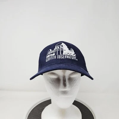 Griffith Observatory Hat Cap Strap Back Navy Embroidered Souvenir Museum Mens - Image 1 of 4
