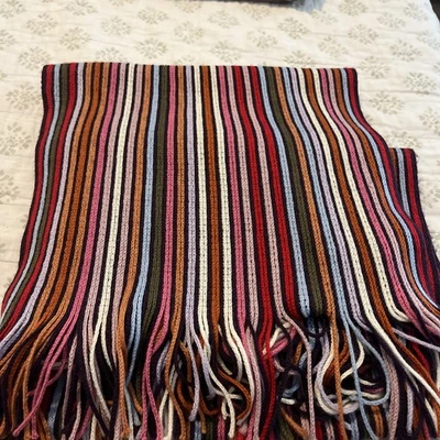 Bufanda con flecos Missoni para hombre. Lana de cordero/acrílico.  Rayas Foto 1 de 3