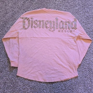 Disneyland Resort Spirit Jersey Adult S Pink Peach Rose Gold Glitter Letters - Picture 1 of 8