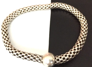 Bracciale 9" bracciale vintage MARCATO SILPADA ARGENTO STERLING 925 catena maglia lotto y - Foto 1 di 9