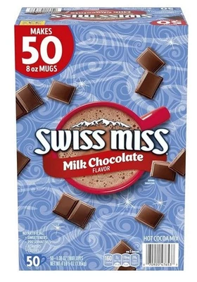 Swiss Miss Milk Chocolate Flavor Hot Cocoa Mix, 1.38 oz. 50-Count