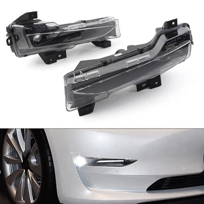 Fog Daytime Running Light DRL W/ Turn Signal Light For Tesla Model 3 For Model Y - Image 1 of 4