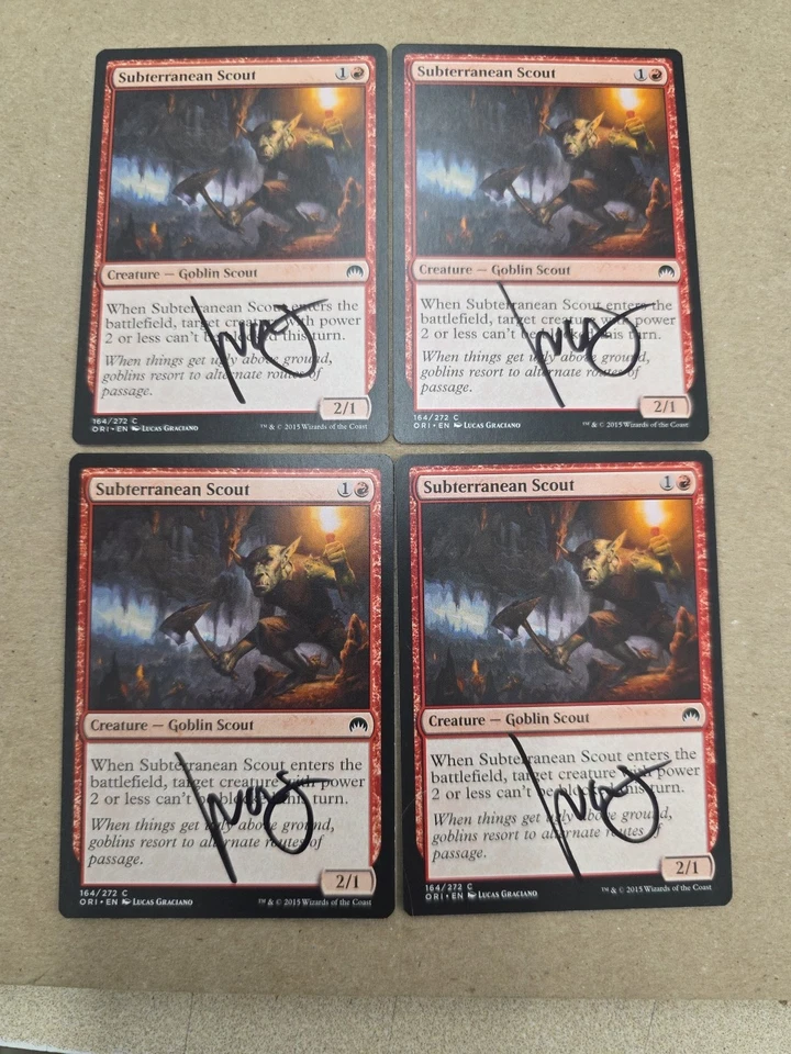 Subterranean Scout  X1 Signed By Lucas Graciano Magic the Gathering - Image 1 of 1