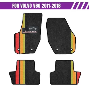 Car Mats For Volvo V60 2011–2018 Non-slip and Durable With Install Tool 4pc - Picture 1 of 2
