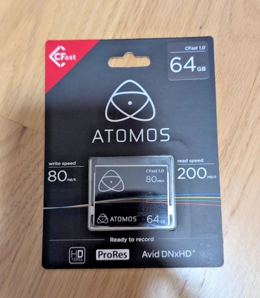 Brand new Atomos CFast 1.0 64gb card - Image 1 of 1