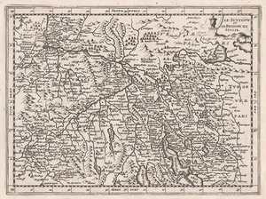 Sundgau Breisgau Schweiz Suisse Karte map Kupferstich engraving de Fer 1698 - Picture 1 of 1