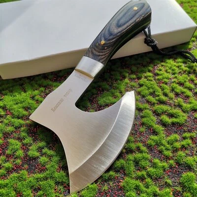 Mountaineering Camping Outdoor Adventure Tactical Wooden Handle Outdoor Axe Tool - Image 1 of 4