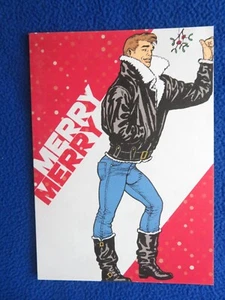 TOM OF FINLAND  5X7  CHRISTMAS   GREETING CARD - Picture 1 of 1
