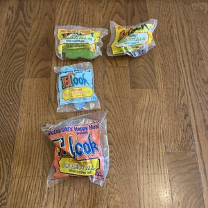 1991 McDonalds Vintage Happy Meal Haken Peter Pan Spielzeug gemischtes Set 4 versiegelt - Bild 1 von 2