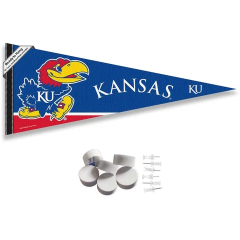 Kansas KU Jayhawks Wall Banner Pennant Flag Cover