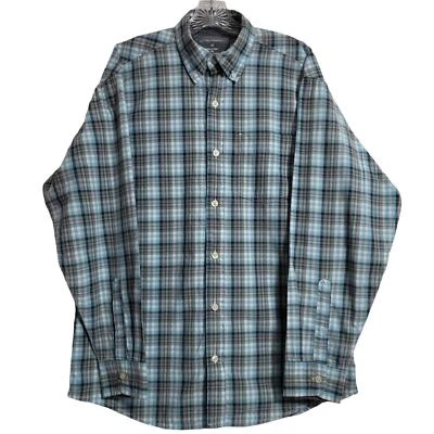 Camisa Bob Timberlake Exterior Hombres L Cuadros Abotonada Manga Larga Informal Foto 1 de 4