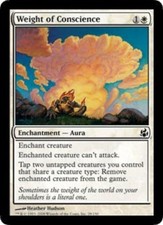 MTG magic cards 4x x4 Light Play, English Weight of Conscience Morningtide