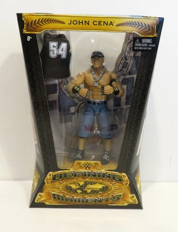 John Cena Defining Moments WWE Elite Wrestling Figure Word Life New in Box Cover