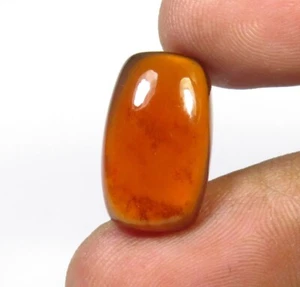 Hessonite Garnet Cabochon 12cts Red Gemstone Baguette Shape 17.5x10.5mm GH-132 - Picture 1 of 13